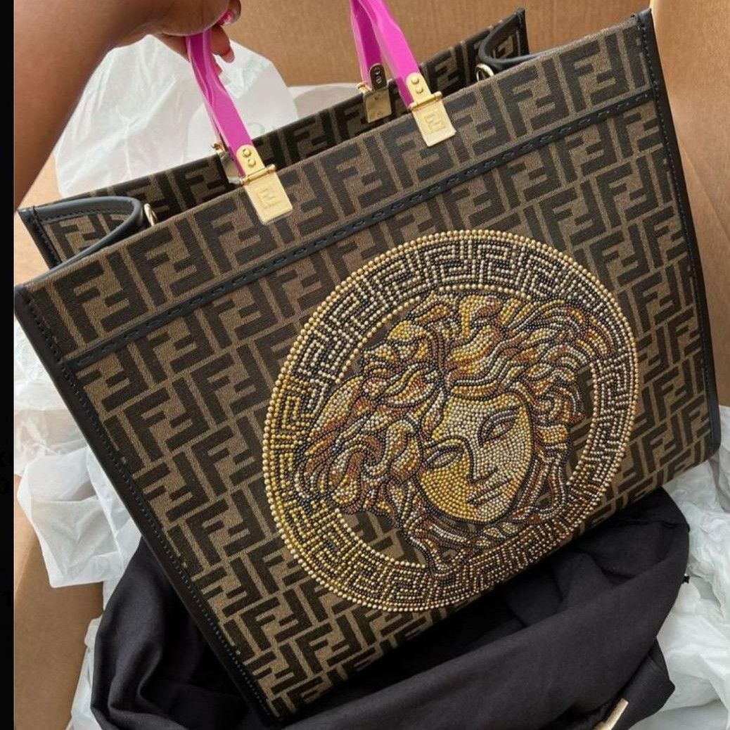 Fendi+Versace Tote Bag