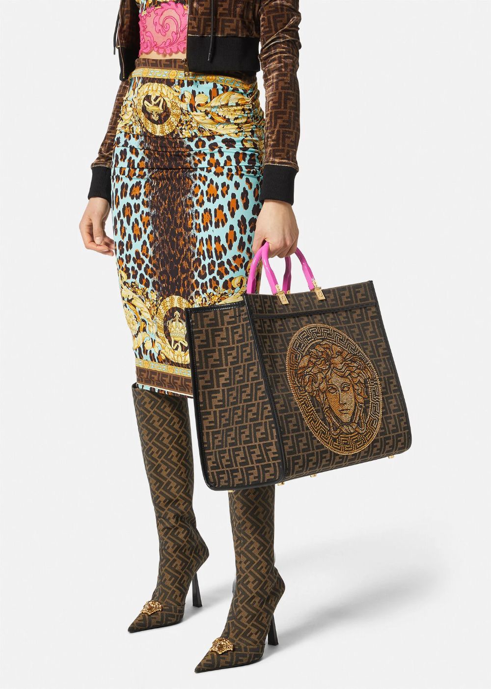 Fendi+Versace Tote Bag