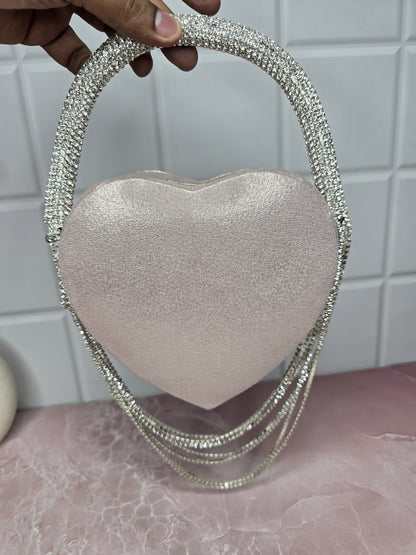 Branded Heart Clutch Bags