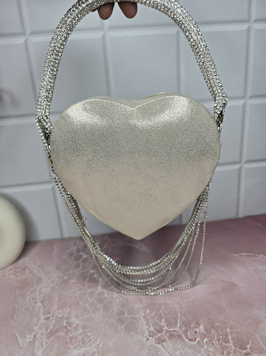 Branded Heart Clutch Bags