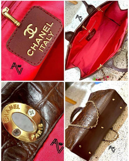 Chanel Croco Tote Bags