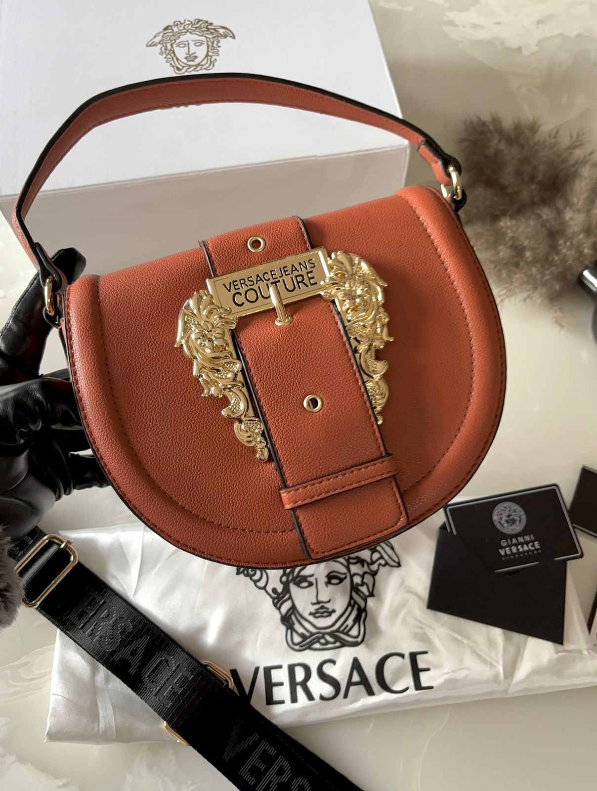 Versace Jeans Couture Logo Saddle Bags