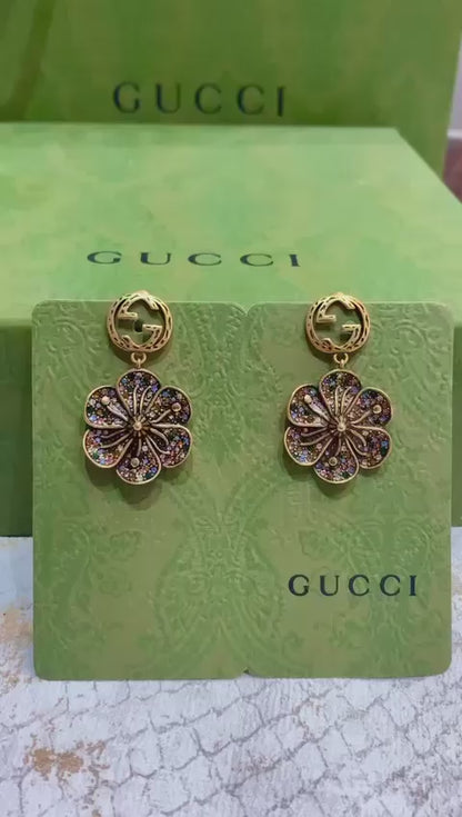 Gucci floral earings