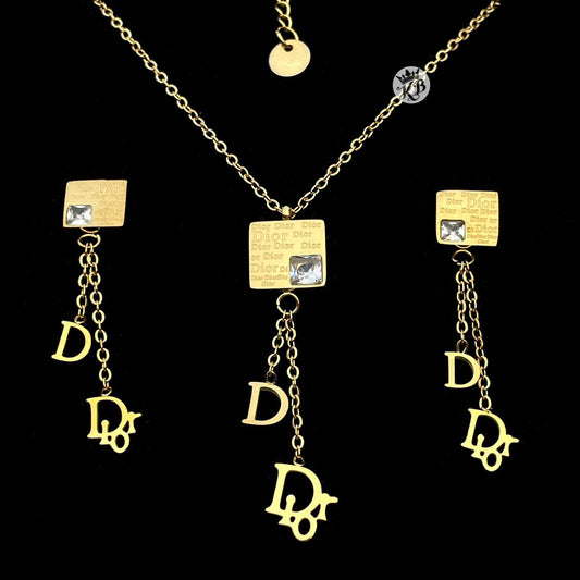 Dior exclusive necklace with earings